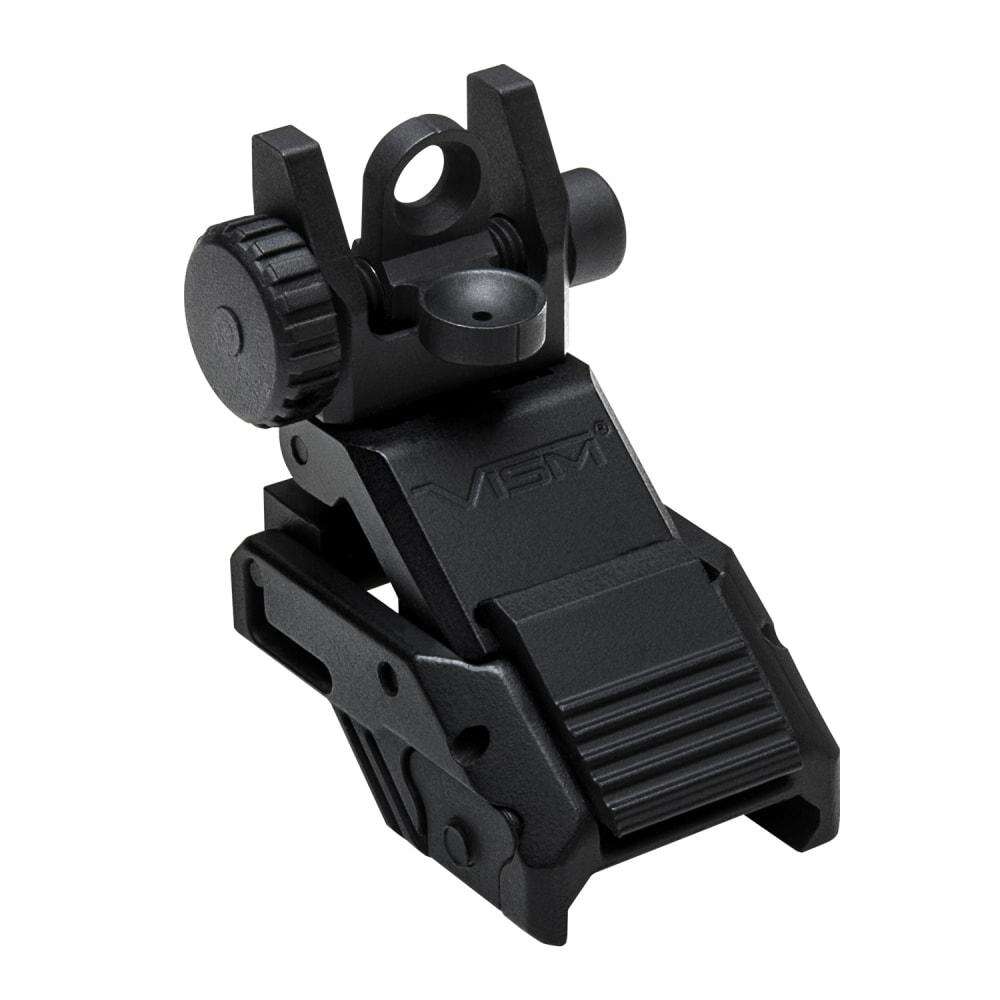 Sights Lasers NC Star Pro Series Flip Up NCSTAR PRO AR FLIP UP REAR SIGHT • Model: Pro Series Flip-Up